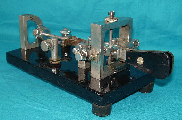 Vibroplex Vibroplex Blue Racer Morse Code Telegraph Key With Storage Box 